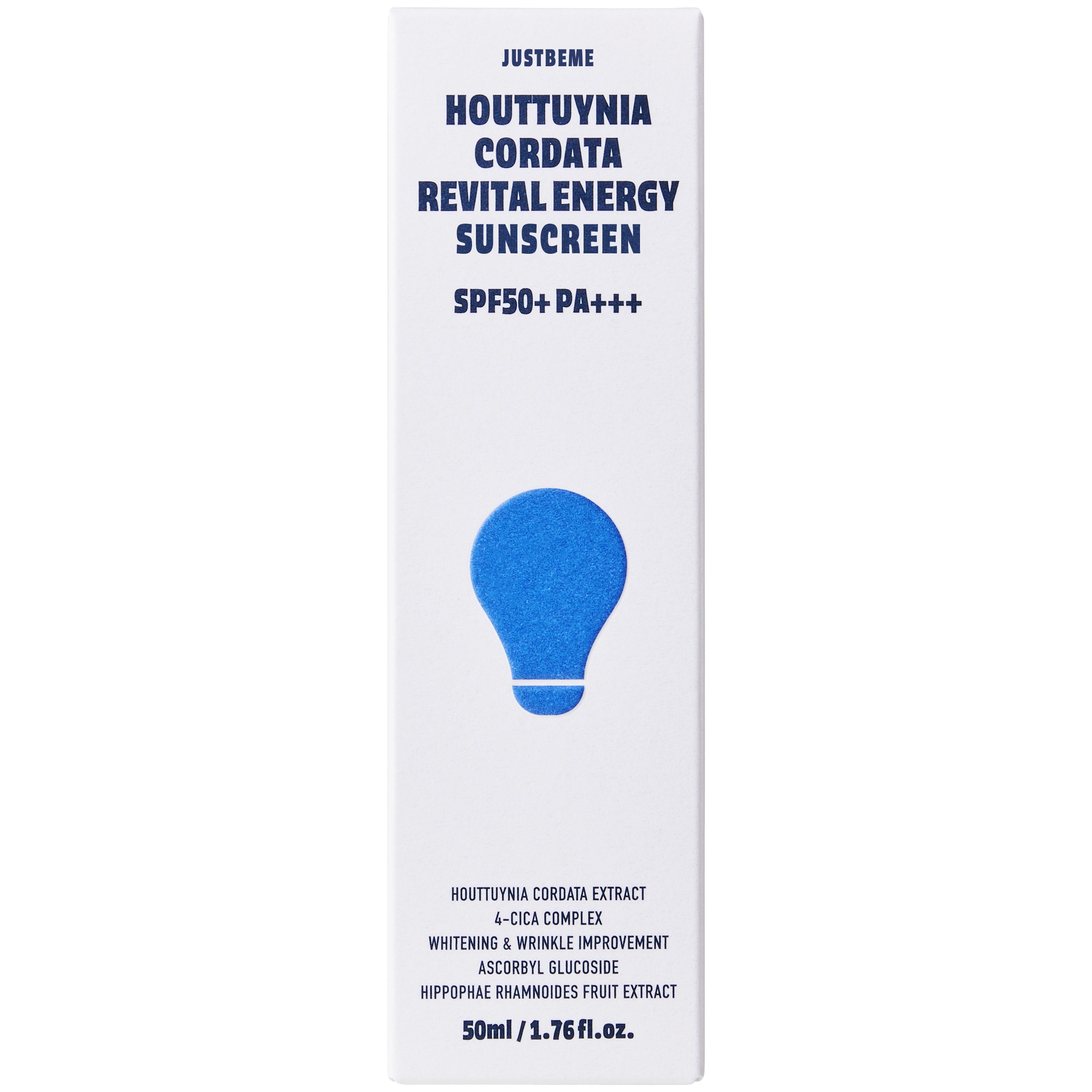 JUSTBEME Houttuynia Cordata Revital Energy Sunscreen SPF50+++ 50ml